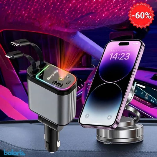 COMBO ESPECIAL: Cargador MaxFast Con Proyector + Soporte Baloris