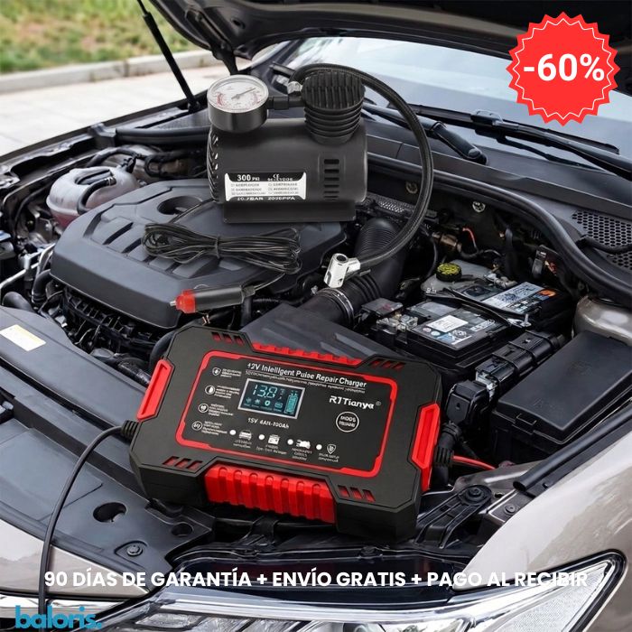 COMBO CARRO: Cargador PowerMax + TurboMax Air
